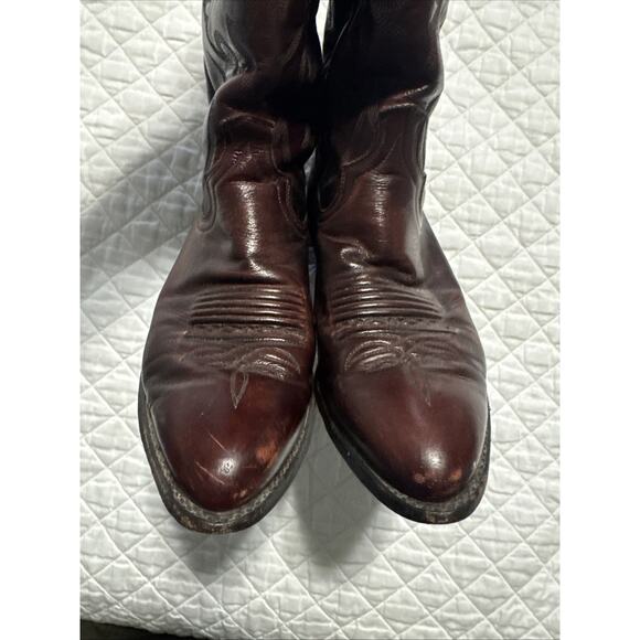 Dan Post Genuine Dark Brown Leather Men’s Western Cowboy Boots size Ew 8.5 - Picture 9 of 15